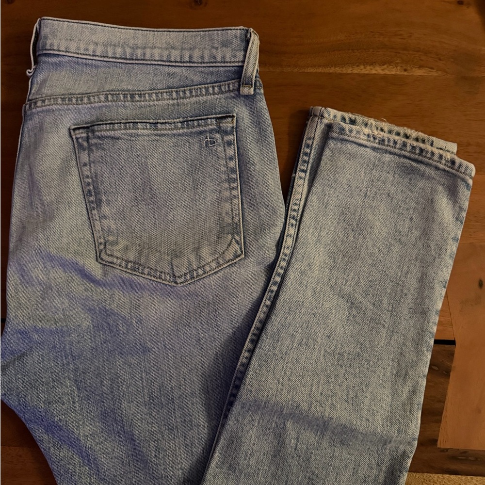 Rag & Bone Men's Faded Blue Skinny Jeans